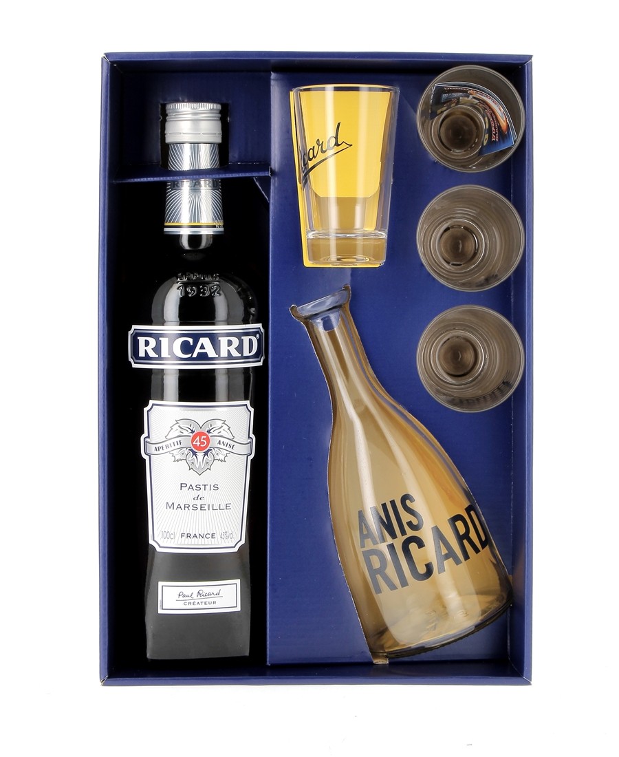 COFFRET + 4 VERRES - Ricard...
