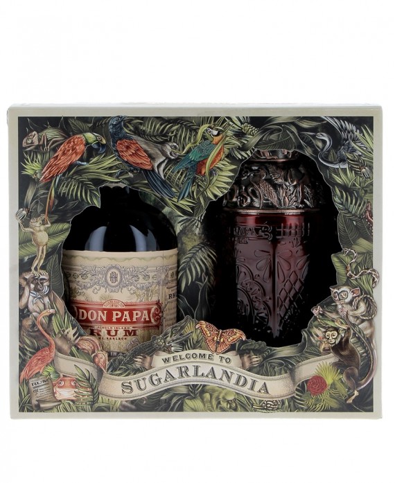 COFFRET Shaker - Don Papa - RUM SINGLE ISLAND - 40% 70 cl